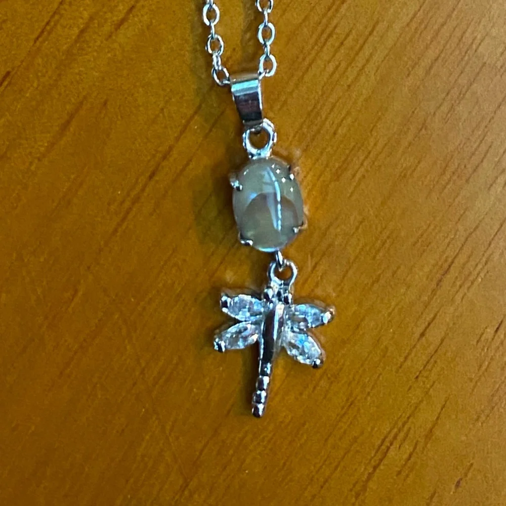 Mother of Pearl Dragonfly Necklace